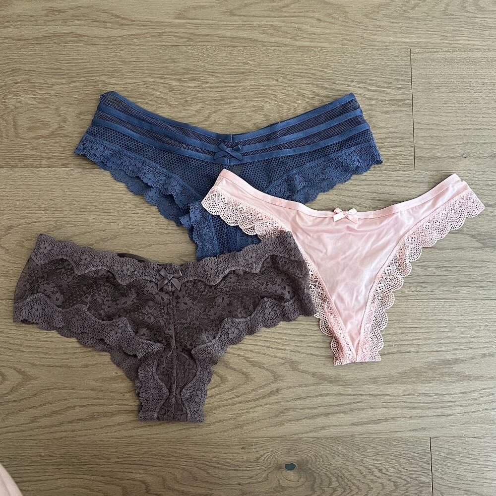 Victoria's Secret Cheeky + Thong Underwear Bundle